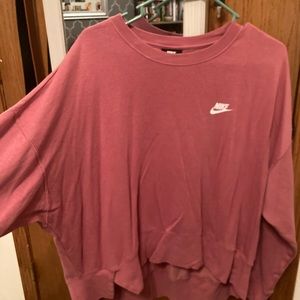 Pink Nike Light Crewneck